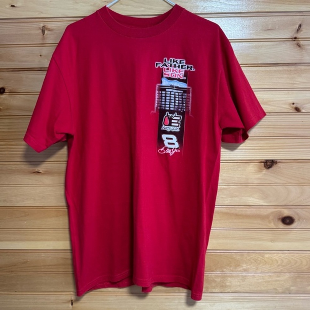 Winners Circle NASCAR Dale Earnhardt Jr Like Father Red Graphic Men's T-Shirt L